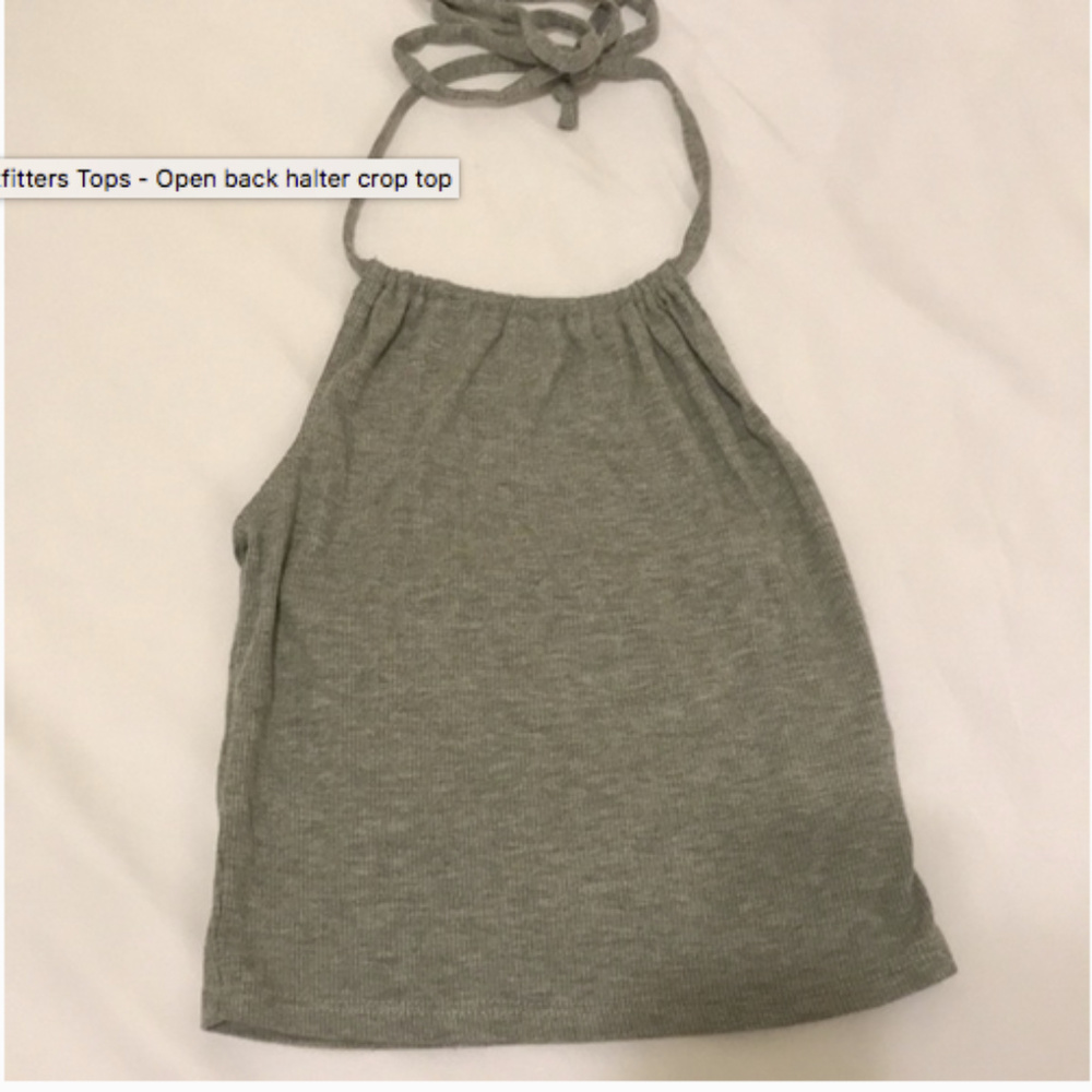 BDG Open back halter crop top